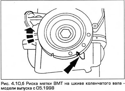 10. На моделях выпуска с 05.1988 метка ВМТ в виде…
