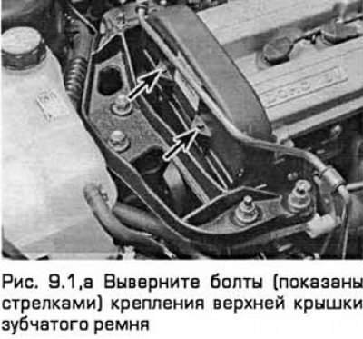 1. Выверните два болта крепления крышки и снимите…