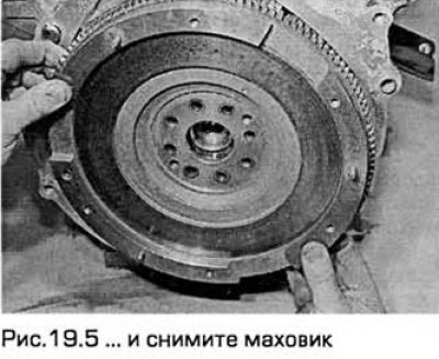 5. Снимите маховик/планшайбу. Не роняйте этот…