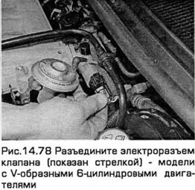 78. Разъедините электроразъем клапана (см.…