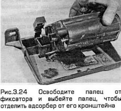 24. Освободите палец от фиксатора и выбейте…