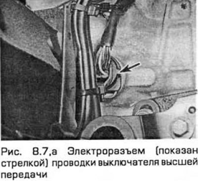 7. Разъедините электроразъемы проводки…