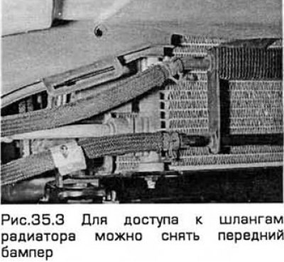 3. Соединения шлангов на самом радиаторе…
