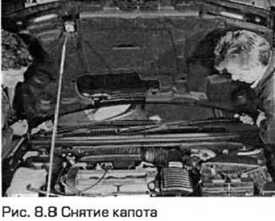 8 Выверните четыре болта, уберите опору,…