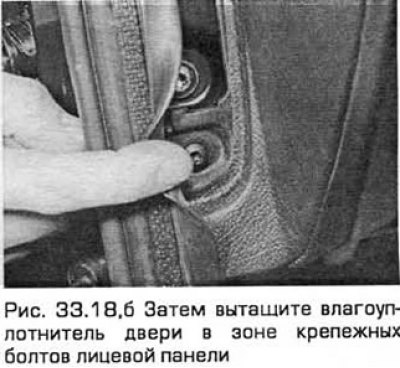 18. Откройте передние двери. Снимите панели…