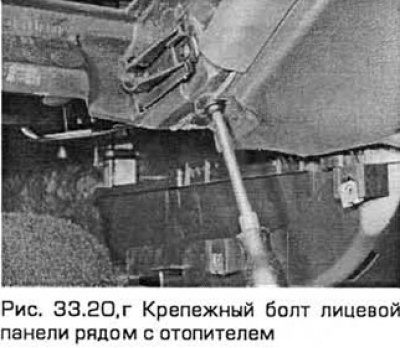 20. Выверните болты крепления лицевой панели в ее…