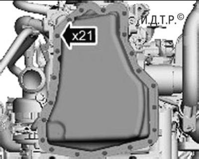 Рис. 5.57. Расположение болтов крепления…