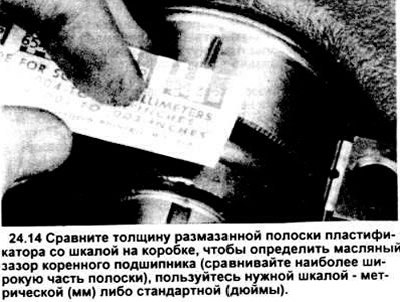 14. Сравните ширину полосы смятого пластификатора…
