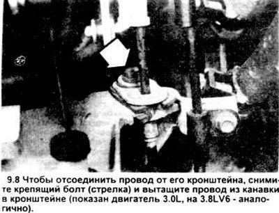 8. Отвинтите винт, крепящий кожух кабеля к…