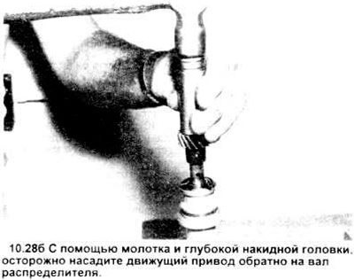 28. С помощью молотка и глубокой торцевой…