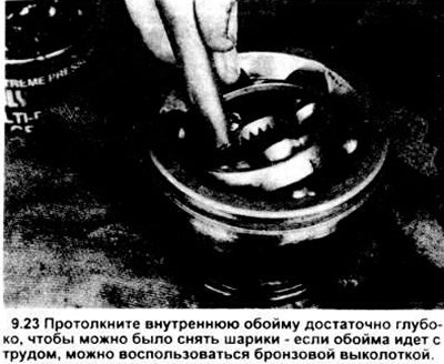 23. Отожмите вниз внутреннюю обойму настолько,…