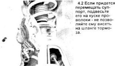 Внимание! не допускайте висения суппорта на…