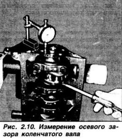 Перед сборкой двигателя необходимо с помощью…