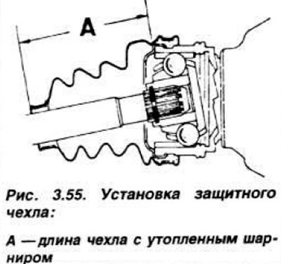 Надеть защитные чехлы на вал и установить его в…