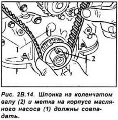Установите ремень на шкив коленчатого вала,…
