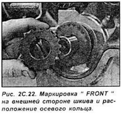 Обратите внимание на маркировку «FRONT»,…