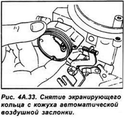 Снимите экранирующее кольцо. Установите рычаг…