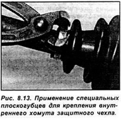 Перемещая защитный чехол по приводному валу…