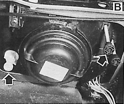 А – все версии кроме Ghia, В – версия Ghia