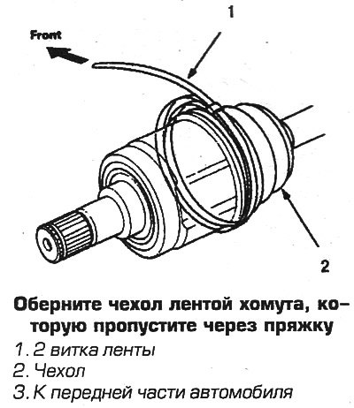 21. Установите полуось по месту, заменив…