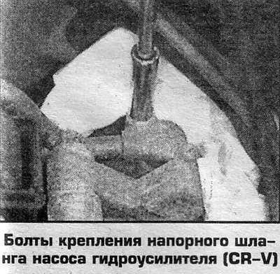 3. Отпустите болты насоса и снимите ремень.