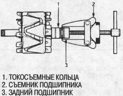 Не устанавливайте снятый подшипник повторно.