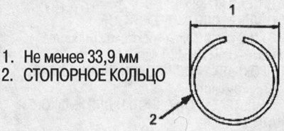 51 .Убедитесь, что наружный диаметр стопорного…