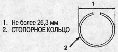 53. Убедитесь, что наружный диаметр стопорного…
