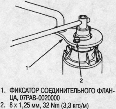 3. Установите специнструмент на соединительный…