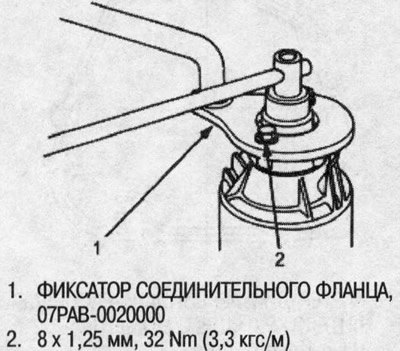 12. Установите специнструмент на соединительный…