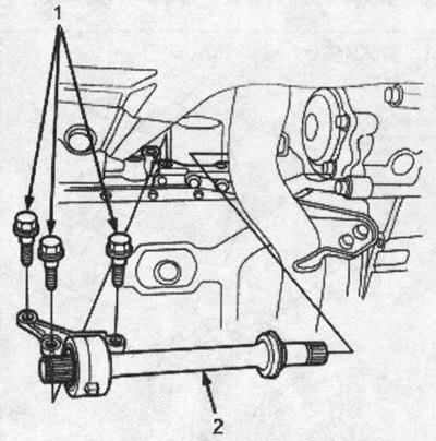 1. Призонные болты, 10 х 1,25 мм, 39 Nm (4,0…