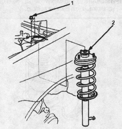 1. гайка с буртиком, 10х1,25 мм; 2. амортизатор в…