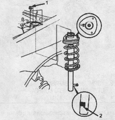 1. ГАЙКА С БУРТИКОМ, 10x1,25 мм, 69 Nm (7,0 кгс/м)