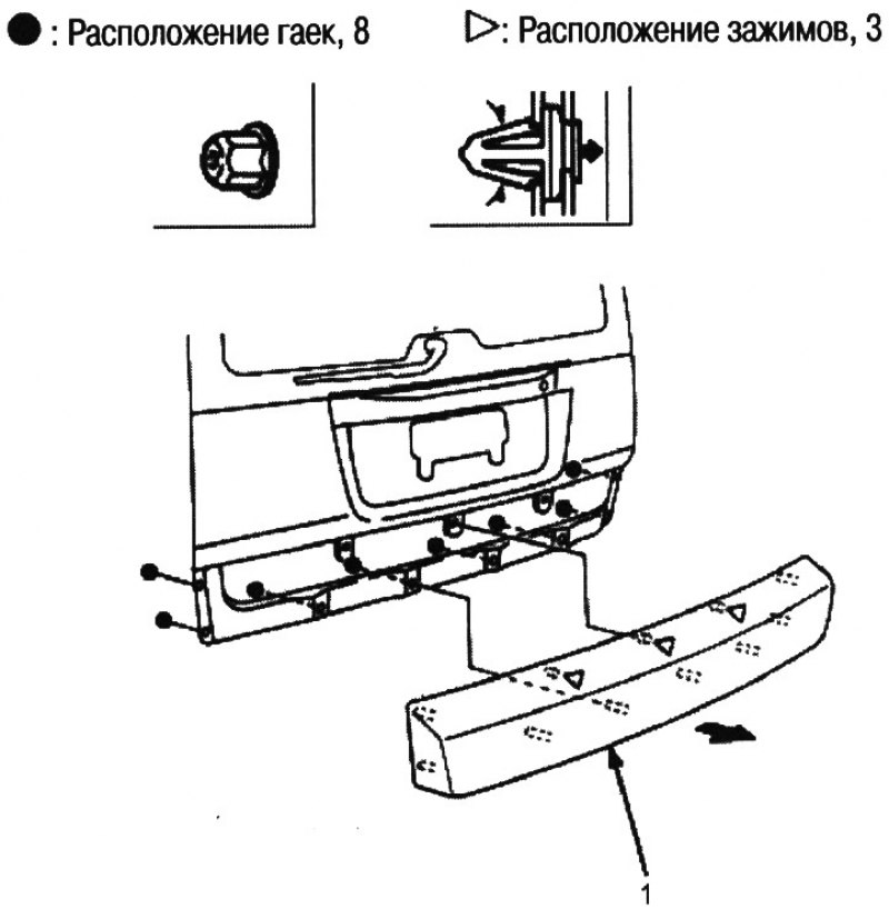 1. Отделка низа задней двери