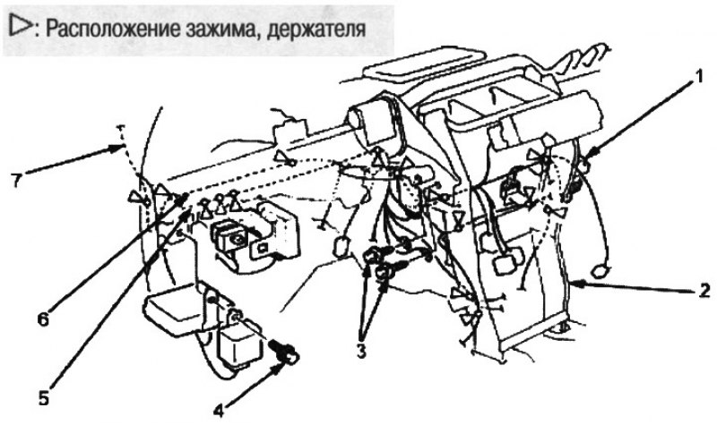 1. инерционный выключатель; 2. балка кронштейна…