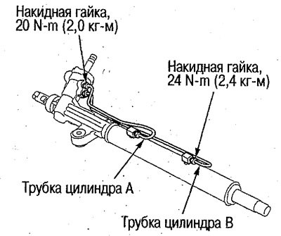 37. Установите трубки А и В и затяните накидные…