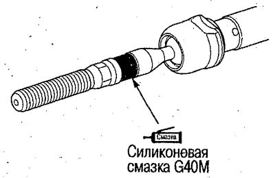 47. Нанесите смазку на трущуюся о чехол…