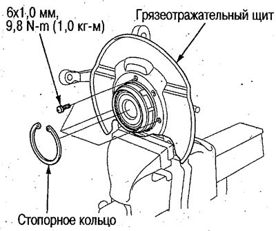 7. Установите стопорное кольцо и…