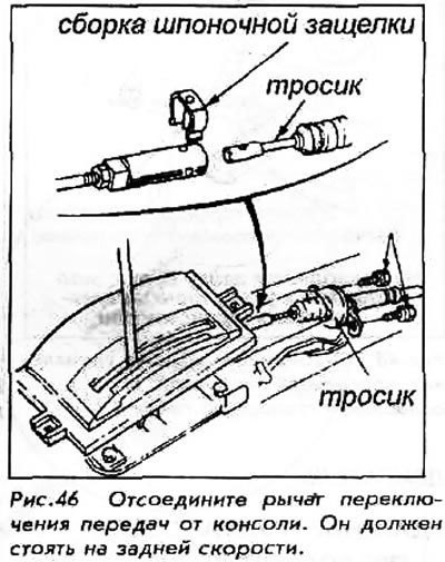 d. Снять тросик дросселя с рычага дросселя.…