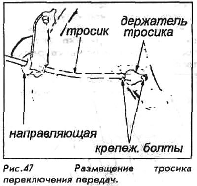 d. Снять тросик дросселя с рычага дросселя.…
