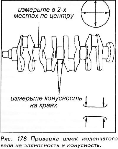 9. Удалите вкладыши коренных подшипников из блока…