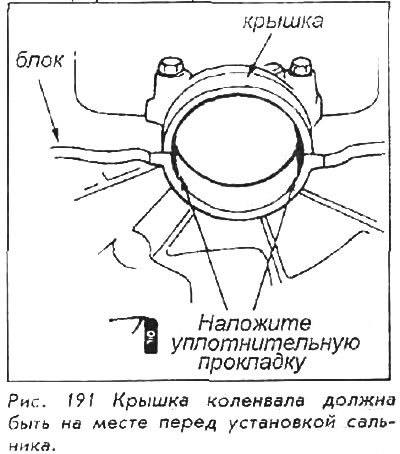 1. Передние и задние главные сальники…