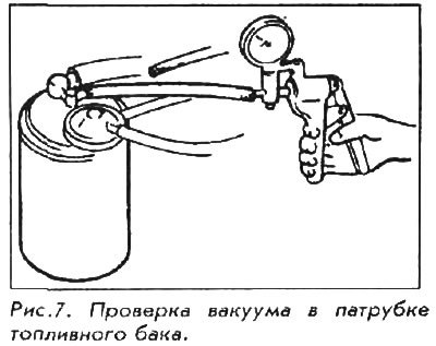 7. Подсоедините к угольному фильтру ручную помпу…