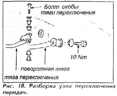 7. Отсоедините от картера сцепления поворотную…