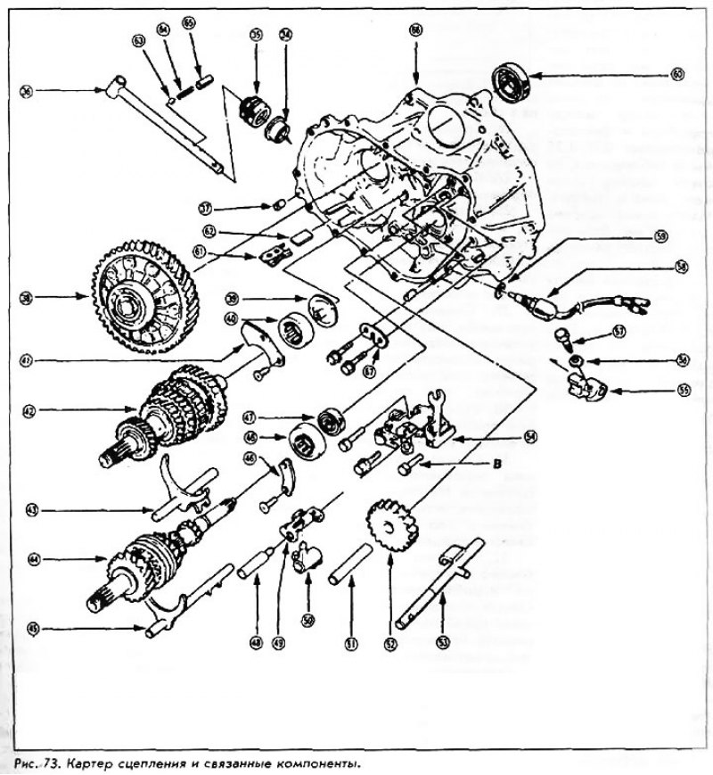 34. Сальник; 35. Чехол (пыльник); 36. Тяга…