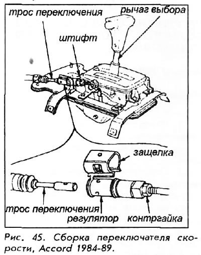 48. Установите и подсоедините трос переключения.…