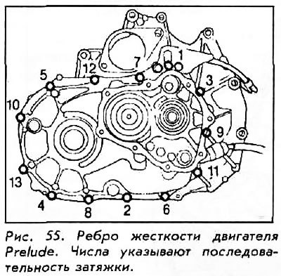 27. Установите ребро жесткости двигателя. Болты…