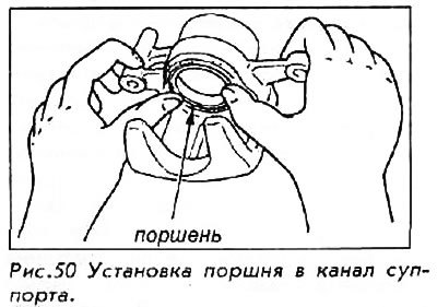 8. Удостоверьтесь, что чехол поршня надет на края…