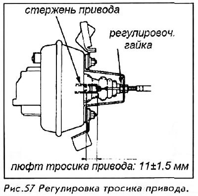 10. Установить тросик. Прикрепить его к…