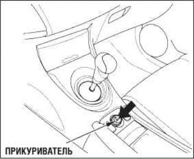 Прикуриватель работает только при двух положениях…
